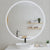 Circa Round 1200mm Frontlit and Backlit LED Frameless Mirror with Frosted Glass Border and Demister