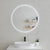 Circa Round 750mm Frontlit and Backlit LED Frameless Mirror with Frosted Glass Border and Demister