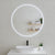 Circa Round 800mm Frontlit and Backlit LED Frameless Mirror with Frosted Glass Border and Demister