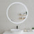 Circa Round 900mm Frontlit and Backlit LED Frameless Mirror with Frosted Glass Border and Demister