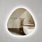 Delphi Egg 800mm LED Mirror with Frosted Glass Border and Demister