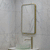 Retti Rectangular 450mm x 750mm Frontlit LED Framed Mirror with Demister, Brushed Brass (Gold) Frame