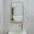 Retti Rectangular 450mm x 750mm Frontlit LED Framed Mirror with Demister, Brushed Brass (Gold) Frame