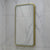 Retti Rectangular 450mm x 750mm Frontlit LED Framed Mirror with Demister, Brushed Brass (Gold) Frame