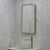 Retti Rectangular 450mm x 750mm Frontlit LED Framed Mirror with Demister, Brushed Brass (Gold) Frame
