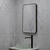 Retti Rectangular 450mm x 750mm Frontlit LED Framed Mirror with Demister, Matte Black Frame