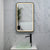 Retti Rectangular 450mm x 750mm Frontlit LED Framed Mirror with Demister, Matte Black Frame
