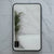 Retti Rectangular 450mm x 750mm Frontlit LED Framed Mirror with Demister, Matte Black Frame