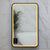 Retti Rectangular 450mm x 750mm Frontlit LED Framed Mirror with Demister, Matte Black Frame