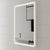 Retti Rectangular Frontlit LED Mirror with Matte White Frame and Demister | 5 sizes available, from 450mm to 1500mm |