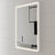 Retti Rectangular 750mm x 900mm Frontlit LED Mirror with Matte White Frame and Demister