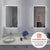 Retti Rectangular 450mm x 750mm LED Mirror with Frosted Glass Border and Demister