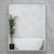 Retti Rectangular 600mm x 750mm Frontlit and Backlit LED Frameless Mirror with Frosted Glass Border and Demister