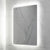 Retti Rectangular 600mm x 750mm Frontlit and Backlit LED Frameless Mirror with Frosted Glass Border and Demister
