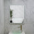 Retti Rectangular 600mm x 750mm Frontlit and Backlit LED Frameless Mirror with Frosted Glass Border and Demister
