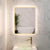 Retti Rectangular 600mm x 750mm Frontlit and Backlit LED Frameless Mirror with Frosted Glass Border and Demister