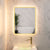 Retti Rectangular 600mm x 750mm Frontlit and Backlit LED Frameless Mirror with Frosted Glass Border and Demister