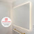 Retti Rectangular 1200mm x 750mm LED Mirror with Frosted Glass Border and Demister
