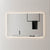 Retti Rectangular 1400mm x 900mm LED Mirror with Frosted Glass Border and Demister