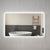 Retti Rectangular 1500mm x 900mm Frontlit and Backlit LED Frameless Mirror with Frosted Glass Border and Demister