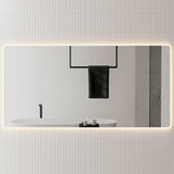 Retti Rectangular 1800mm x 900mm LED Mirror with Frosted Glass Border and Demister