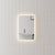 Retti Rectangular 400mm x 600mm Frontlit and Backlit LED Frameless Mirror with Frosted Glass Border and Demister