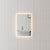Retti Rectangular 400mm x 600mm LED Mirror with Frosted Glass Border and Demister