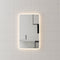 Retti Rectangular 450mm x 750mm LED Mirror with Frosted Glass Border and Demister