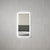 Retti Rectangular 450mm x 900mm Frontlit and Backlit LED Frameless Mirror with Frosted Glass Border and Demister
