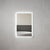 Retti Rectangular 600mm x 900mm Frontlit and Backlit LED Frameless Mirror with Frosted Glass Border and Demister