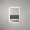 Retti Rectangular 600mm x 900mm LED Mirror with Frosted Glass Border and Demister