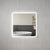 Retti Rectangular 900mm x 900mm Frontlit and Backlit LED Frameless Mirror with Frosted Glass Border and Demister