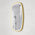 Riri Oblong 600mm x 900mm Frontlit LED Mirror with Brushed Brass (Gold) Frame and Demister