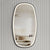 Riri Oblong 500mm x 900mm Frontlit LED Framed Mirror with Demister, Matte Black Frame *Clearance Stock*