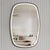 Riri Oblong 600mm x 900mm Frontlit LED Framed Mirror with Demister, Matte Black Frame *Clearance Stock*