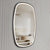 Riri Oblong Frontlit LED Mirror with Matte Black Frame and Demister | 2 sizes available, 500mm and 600mm |