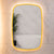 Riri Oblong 600mm x 900mm Frontlit and Backlit LED Frameless Mirror with Frosted Glass Border and Demister