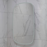 Riri Oblong 600mm x 900mm Frontlit and Backlit LED Frameless Mirror with Frosted Glass Border and Demister