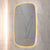 Riri Oblong 600mm x 900mm Frontlit and Backlit LED Frameless Mirror with Frosted Glass Border and Demister