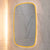 Riri Oblong 600mm x 900mm Frontlit and Backlit LED Frameless Mirror with Frosted Glass Border and Demister