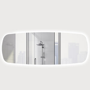 Riri Oblong 1800mm x 700mm LED Mirror with Frosted Glass Border and Demister
