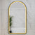 Arco Arch 550mm x 1000mm Frontlit LED Framed Mirror with Demister, Matte Black Frame