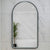 Arco Arch 550mm x 1000mm Frontlit LED Framed Mirror with Demister, Matte Black Frame