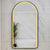 Arco Arch 550mm x 1000mm Frontlit LED Framed Mirror with Demister, Matte Black Frame