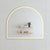 Arco Arch 1150mm x 1000mm Frontlit LED Mirror with Brushed Brass (Gold) Frame and Demister