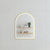 Arco Arch 600mm x 800mm Frontlit LED Mirror with Brushed Brass (Gold) Frame and Demister