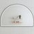 Arco Arch 1500mm x 1000mm Frontlit LED Mirror with Matte Black Frame and Demister
