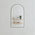 Arco Arch 500mm x 1000mm Frontlit LED Mirror with Matte Black Frame and Demister