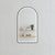 Arco Arch 500mm x 1000mm Frontlit LED Mirror with Matte Black Frame and Demister
