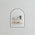 Arco Arch 600mm x 800mm Frontlit LED Mirror with Matte Black Frame and Demister
